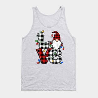 Gnome Christmas Love with Lights Tank Top